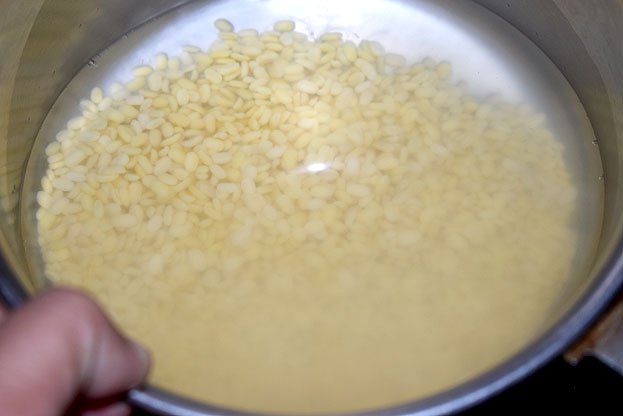 Soak Moong dal for 3 hours