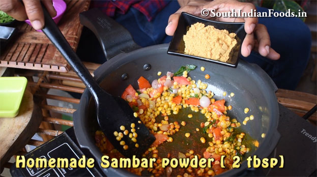 Murungai mangai sambar recipe step 13