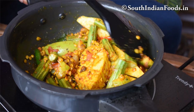 Murungai mangai sambar recipe step 15