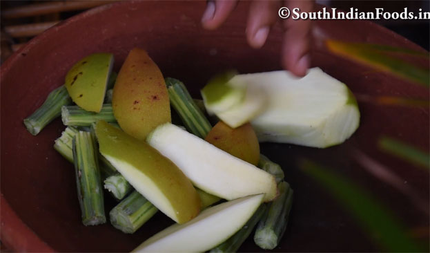 Murungai mangai sambar recipe step 3