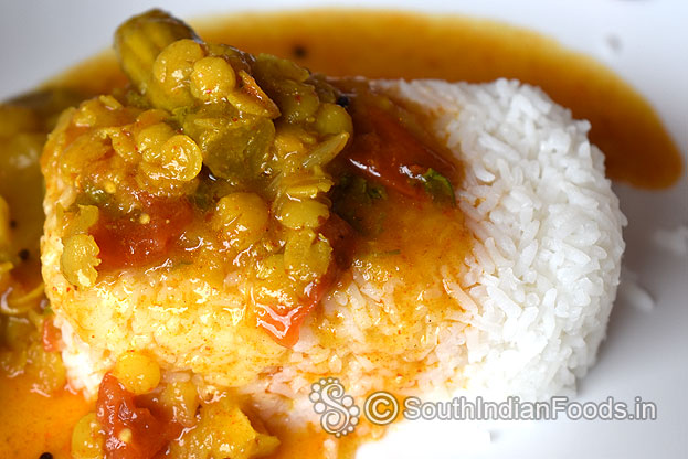 Rice with sambar