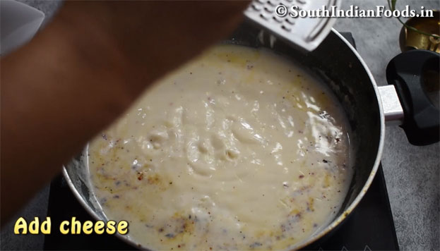 Mushroom white sauce pasta recipe step  16