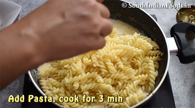 Mushroom white sauce pasta recipe step 17
