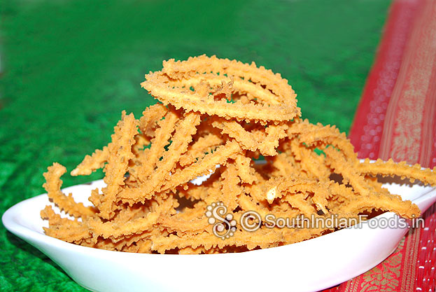 Omam murukku-carom seeds crispy fritters is ready to serve