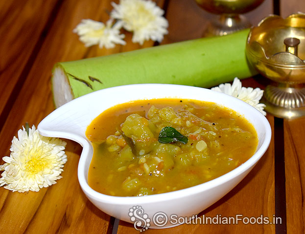 Pressure cooker sorakkai kuzhambu