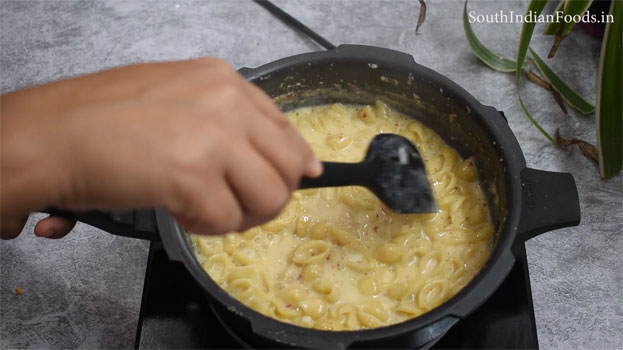 One pot white sauce pasta step 18