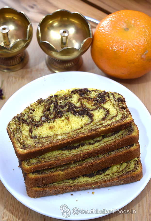 Orange chocolate swril cake