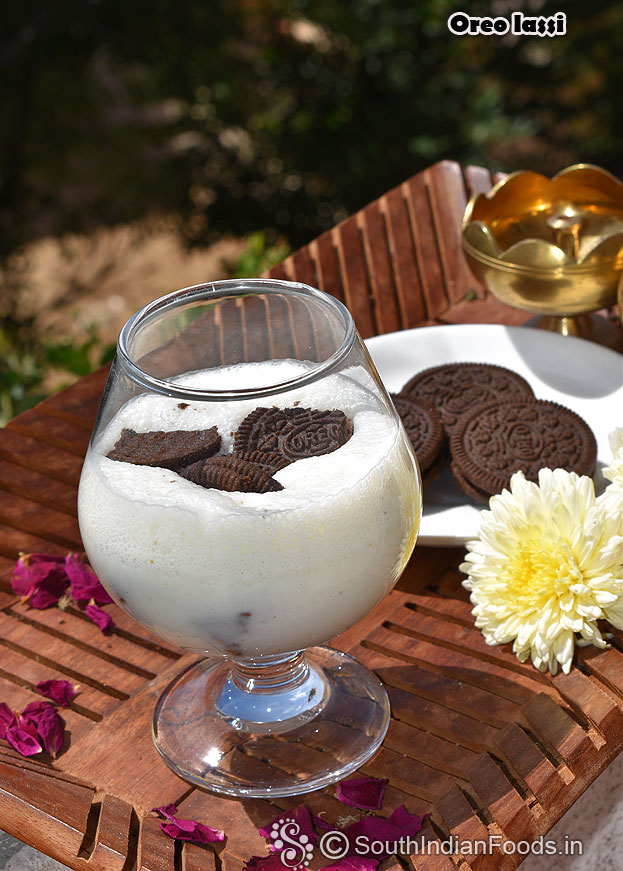 Chocolate oreo sweet lassi