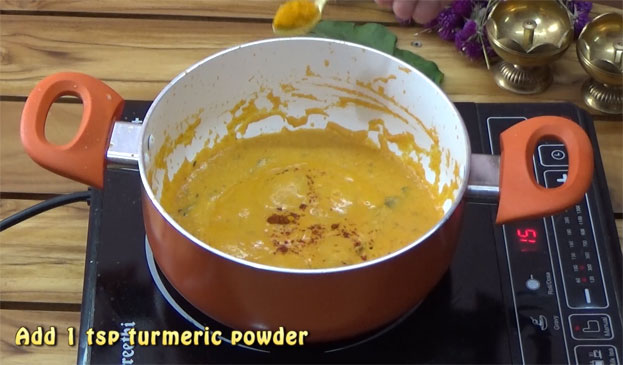 Add red chilli, turmeric powder
