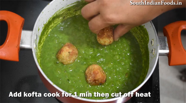 Palak paneer kofta curry recipe step 27
