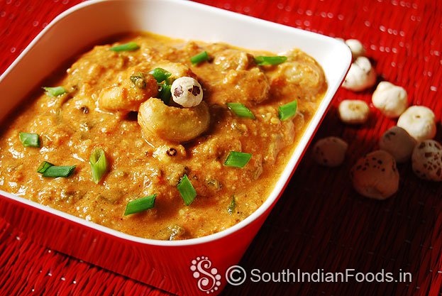 Cashew Nut Lotus Seeds Gravy