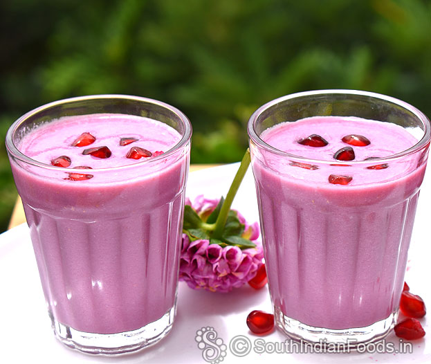Perfect pomegranate smoothie