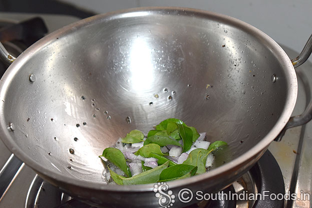 Add onion, curry leaves