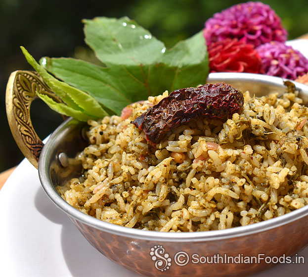 Andhra special gongura rice