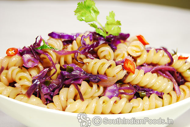Perfect red cabbage pasta