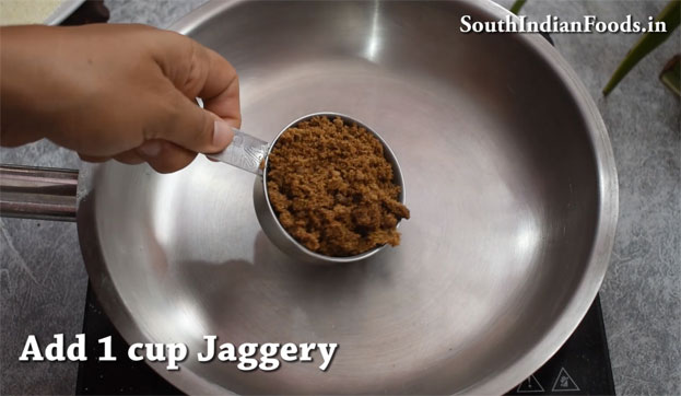 Rava jaggery ladoo recipe step 4