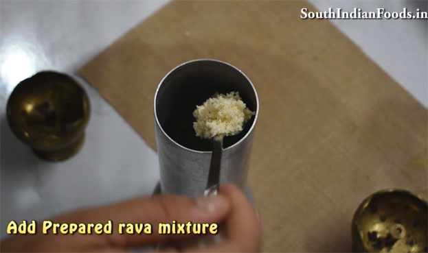 Rava puttu  step12