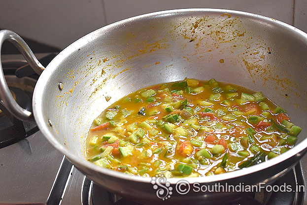 Add water and salt let it boil till soft