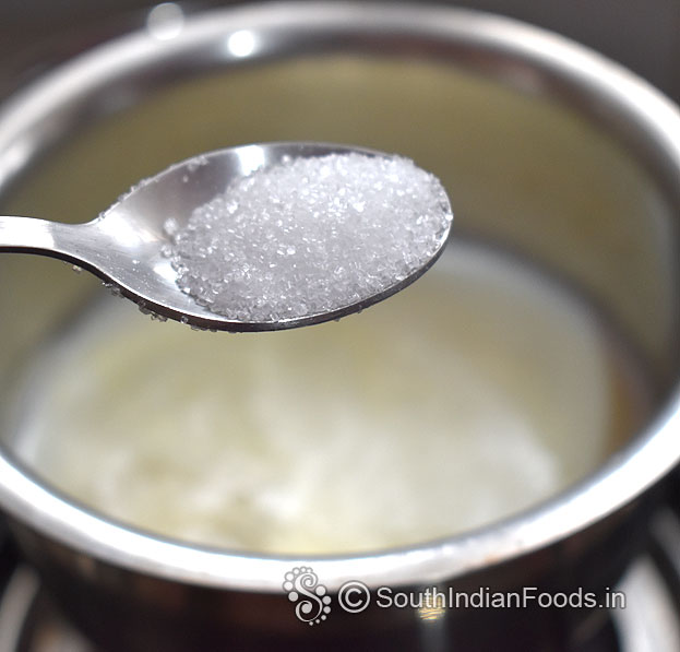 Boil milk [400 ml], add sugar