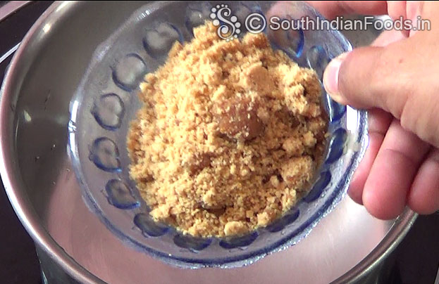 Add jaggery in a pan
