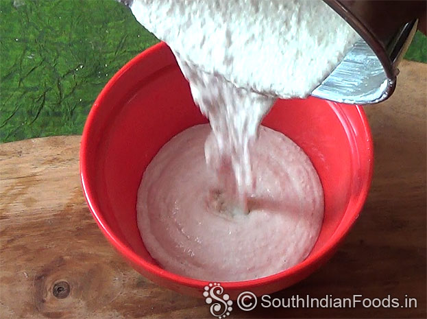 Transfer batter to a bowl