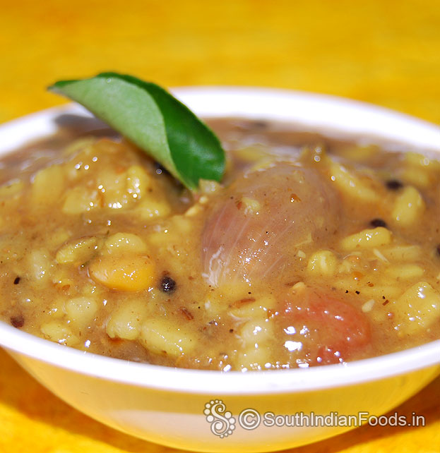 Shallots toor dal sambar