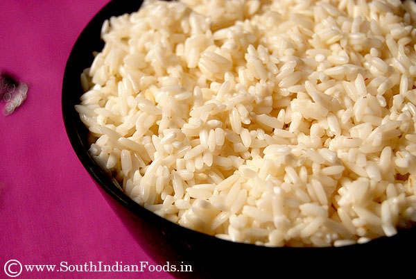 Soak raw rice for 2 hours, then drain water