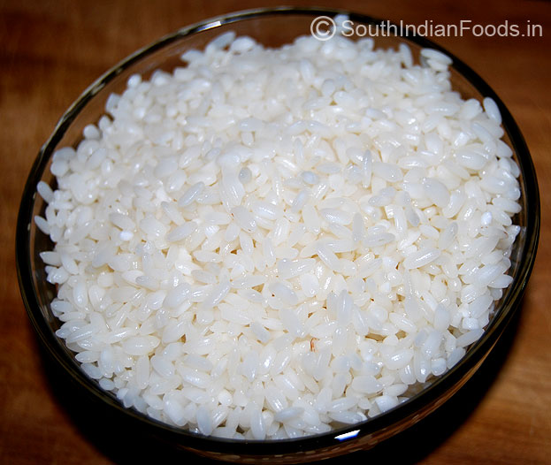 Idli rice-after soaking
