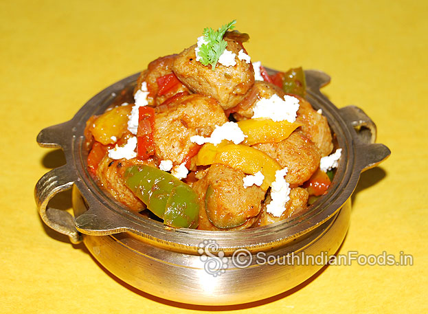 Potato cottage cheese dry curry