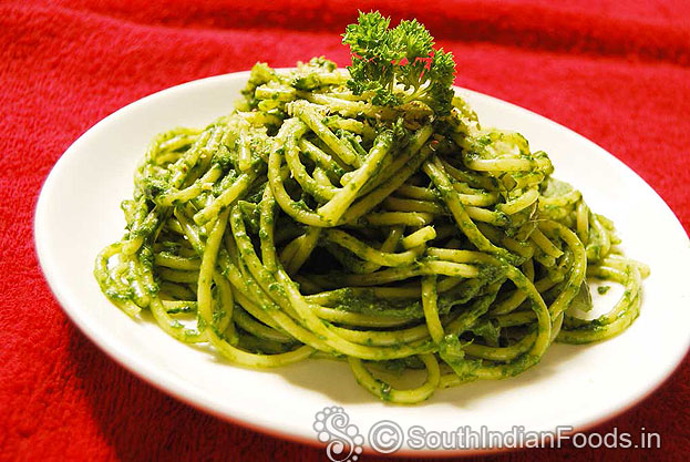 Spinach pasta