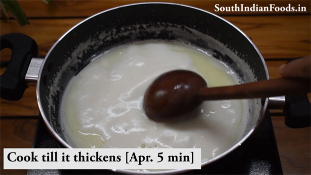 Heat sweet condensed milk in a pan, add grated paneer