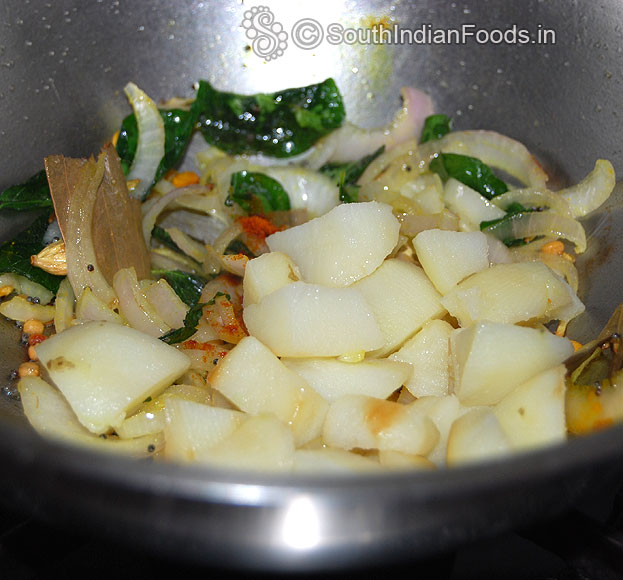 Add boiled potato