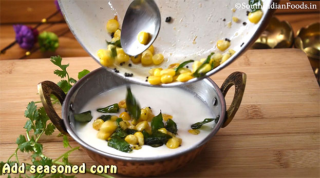 Sweet corn raita step 3