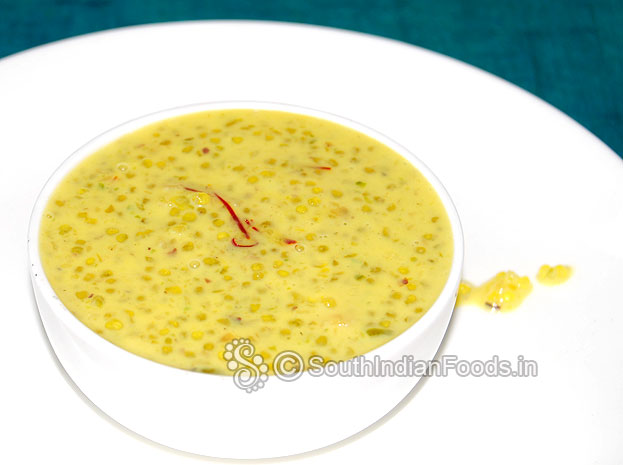 Tapioca milk saffron pudding