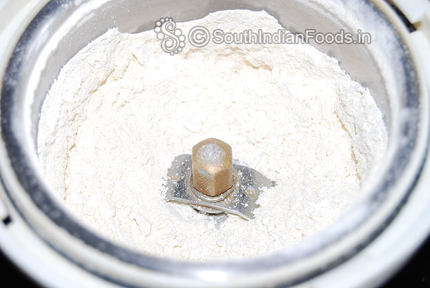 Urad dal flour [after grinding] then sieve it to avoid lumps