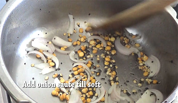Add onion saute