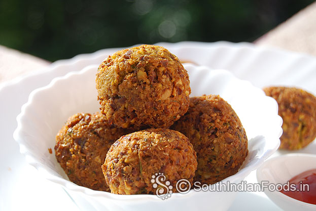 Middle eastern falafel deep fried balls