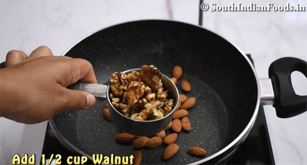 Walnut burfi recipe step 2
