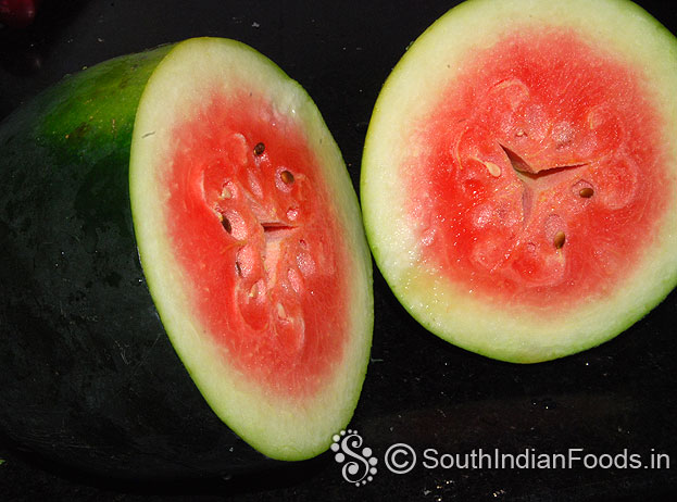Take watermelon 1/2 fruit