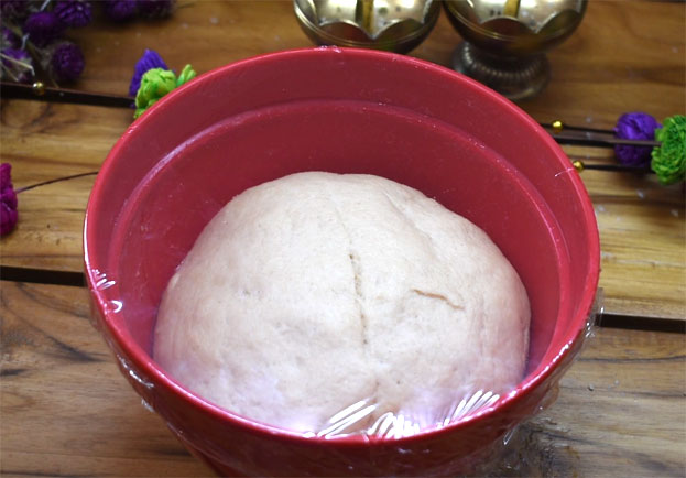 Wheat flour dilkush step 9