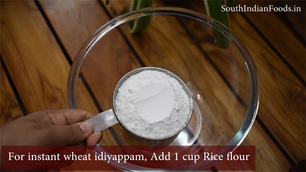Instant wheat idiyappam step 1