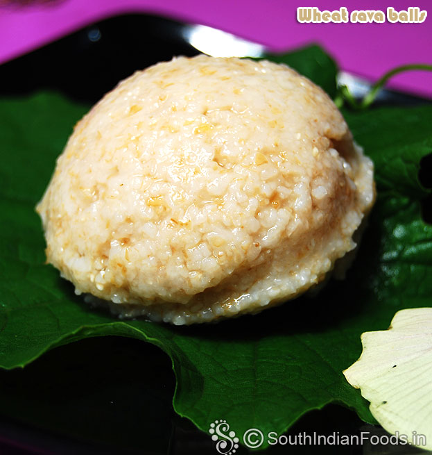 Wheat rava balls