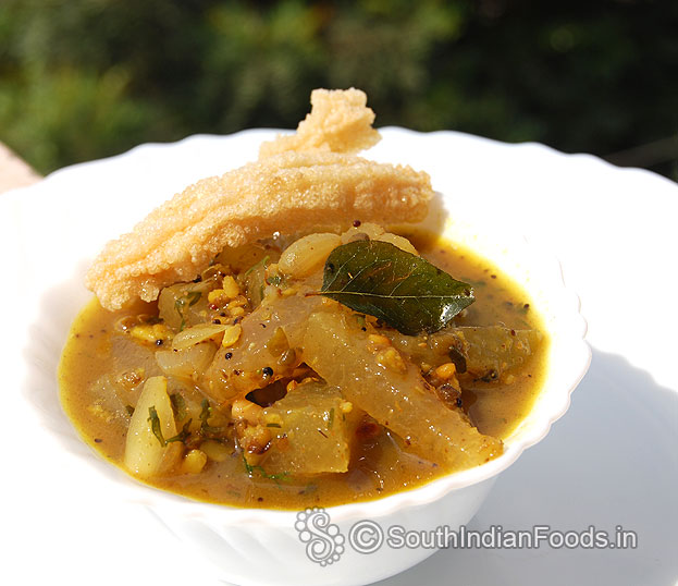 White pumpkin sambar