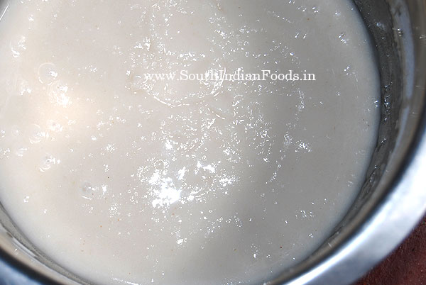 final stage of dough for sugar adhirasam