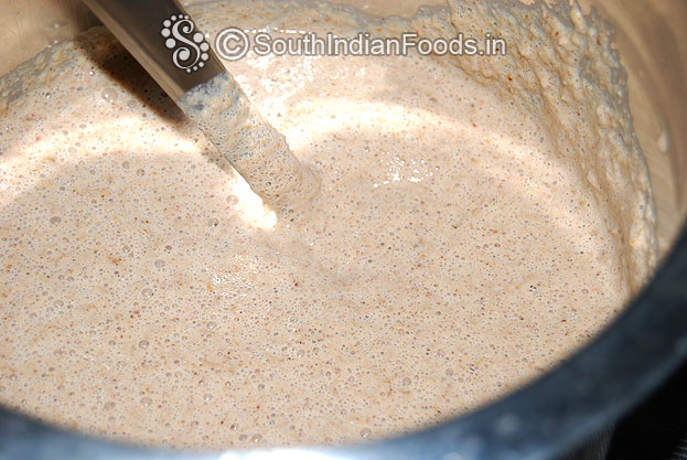 Mix well the sola dosai batter