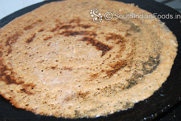 Now sola dosai is ready take it out and serve hot with coconut chutney