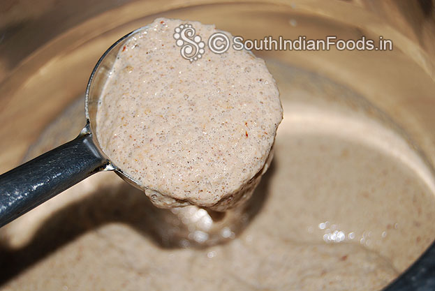 Sola dosai batter consistency, add water if required