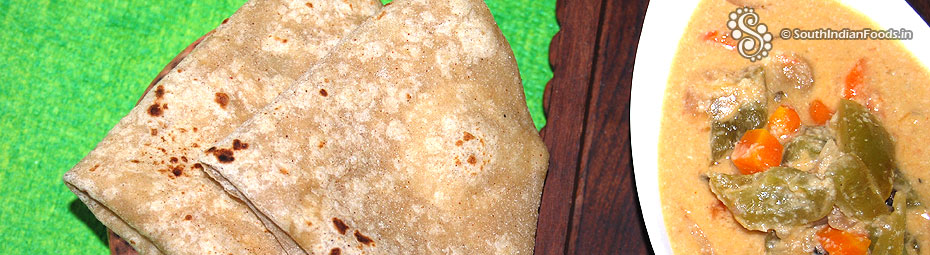 Aloo chapati or Potato chapathi