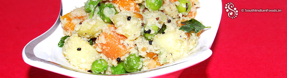 Carrot potato green peas inji kootu