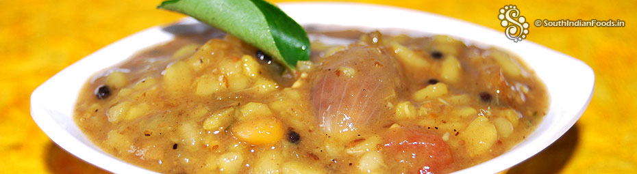 Chinna vengayam pasi paruppu sambar